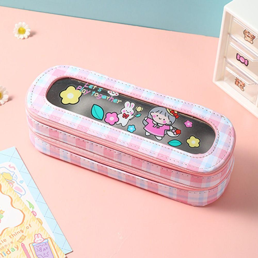 Multifunctional Pencil Box Large Capacity Pencil Bag Gift Cartoon Pencil Case Student
