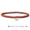 4mm Natural Agate Mini Energy Bracelet Women's Glossy Beads Semi-Precious Pulsera Jewellery Bracelet Bracelet