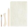 A34R Book Binding Repair Kit 35X39 Inch Cloth Bone Folder Tools Glue Brushes For Repair For Old Books For Repair
