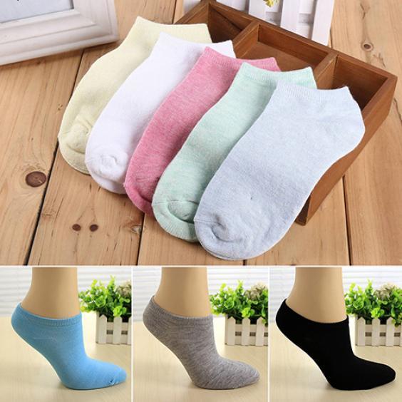 Lady 1 Pair Candy Color Ankle Socks Short Low Cut Crew Casual Sport Boat Socks