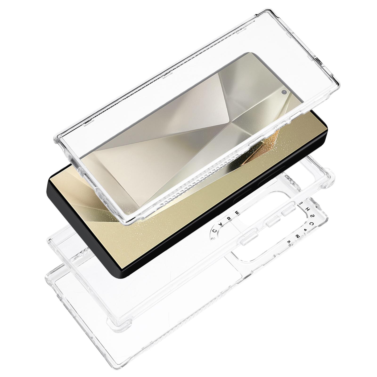 

For Samsung Galaxy S24 Ultra Case Air Guard Corners PC+TPU Protective Phone Cover Transparent