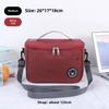 Portable Lunch Bag Food Thermal Box Waterproof Office Cooler Lunchbox With Shoulder Strap Insulated Case Essential For Picnics