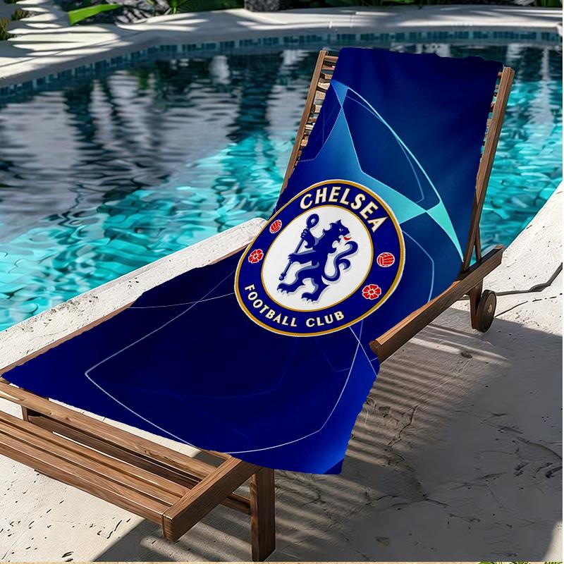 football club.C Print Beach Towel, Versatile Lightweight Absorbent Beach Towel for Pool Surf Yoga Bathroom, Perfect Birthday Holiday Gift