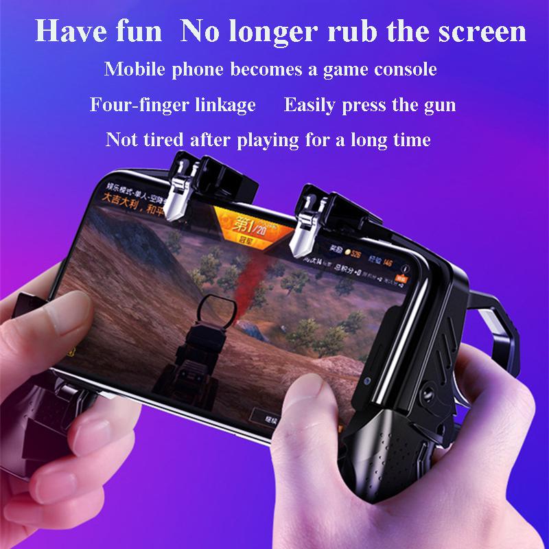 Metal Pubg Controller Joystick Til Pubg Mobile Trigger Gamepad Til iPhone Android Telefon Smartphone Skydespil