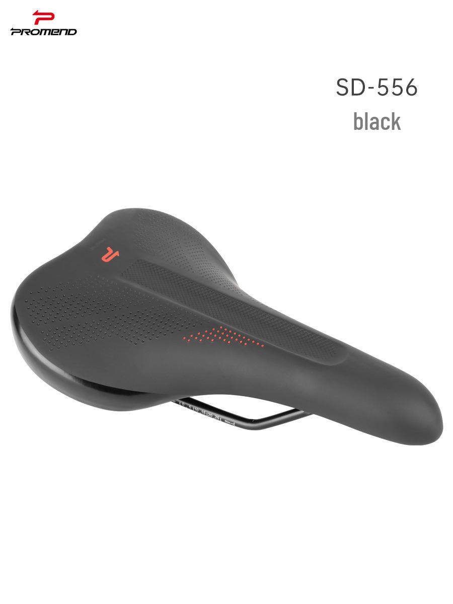

Non-slip Mountain Bike Saddle with Groove - Comfortable PU Leather Seat Cushion, Steel Bow, Folding Compatible M чёрный