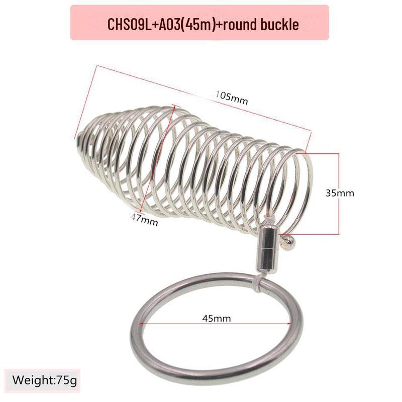 Rustfritt stål Wolf Tooth Penis Ring Sett - Bondage Clamp for menn og kvinner, sikker voksen leke for økt nytelse
