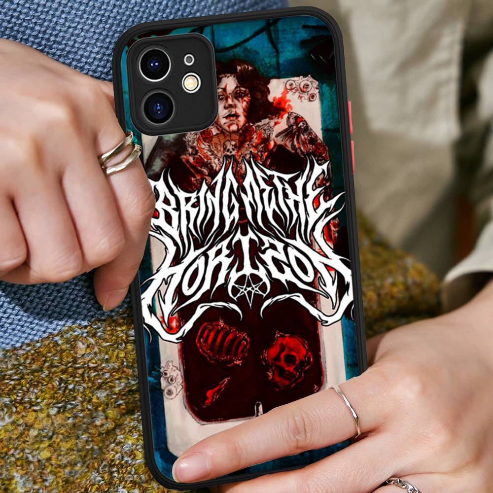 B-Bring Me The Horizon BMTH Phone Case For IPhone 11 12 13 14 15 16 Pro Plus X XS MAX Matte Bumper Shockproof Cover
