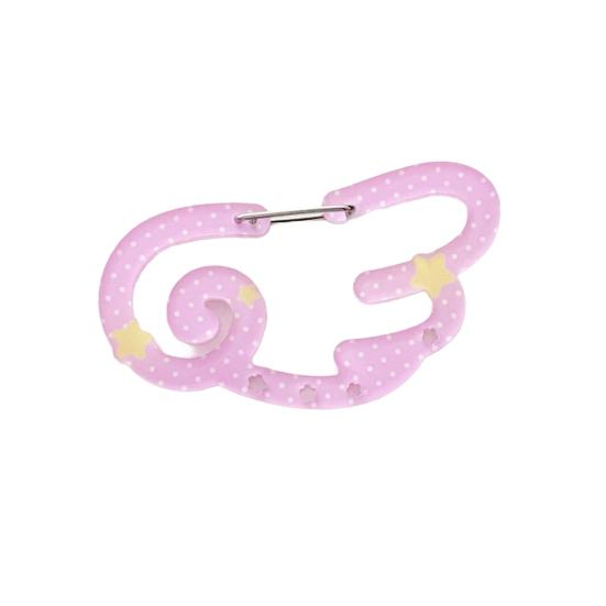 Acrylic Keychain Hook Clip Lightweight Pendant Decoration Key Bag Car Charm Key Chain Backpack Accessory