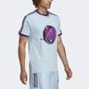 Adidas Originals Kerwin Frost Collaboration Cartoon Print Sports Short Sleeve T-Shirt Men Tops Powder-Blue HB7424