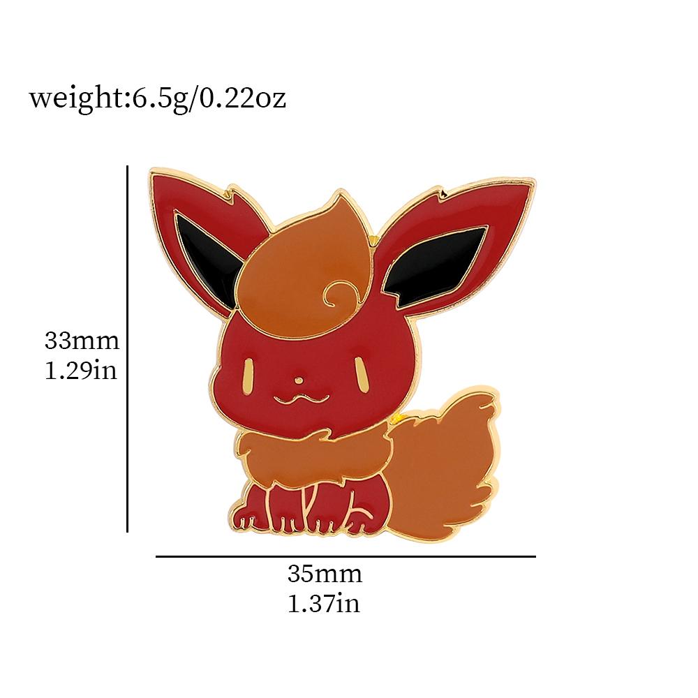 Anime Pokémon Emaille-Anstecker für Rucksäcke Niedliche Pikachu Gengar Glurak Broschen Metall Emaille Abzeichen Pins Pokemon Sammlung Geschenk