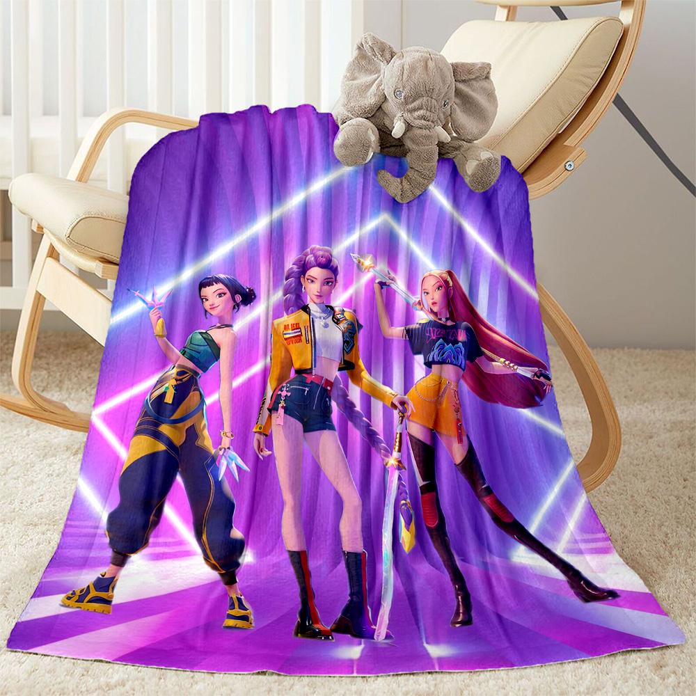 Future Fashion Icons Blanket Comfortable Perfect for Bedding Office Chair Livingroom for All Seasons Digital Print