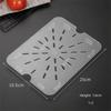 Acrylic Dish Drying Rack Nonslip Large Capacity Water Separation Tray 1/1 1/2 1/3 1/4 1/6 1/9 Lightweight Dish Drainer Rack
