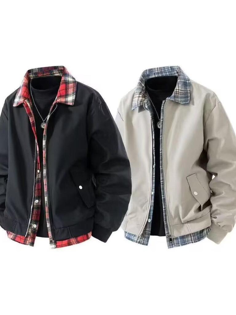 2026 Autumn Men's Trendy Loose Jacket - Cool & Stylish High Street, Hong Kong, Japanese Harajuku, Korean Inspired Styles