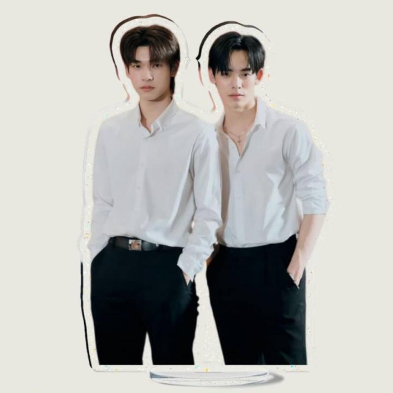 Porteetee Teeteepor 12cm Stand Up Thai TV Your Sky Duang with You Drama Stills Humanoid Stop Sign Vehicles Car Decor Ornaments