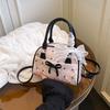 Premium Printed Bow Shell Bag Women's New Commuter Pillow Bag Retro Women's Bag