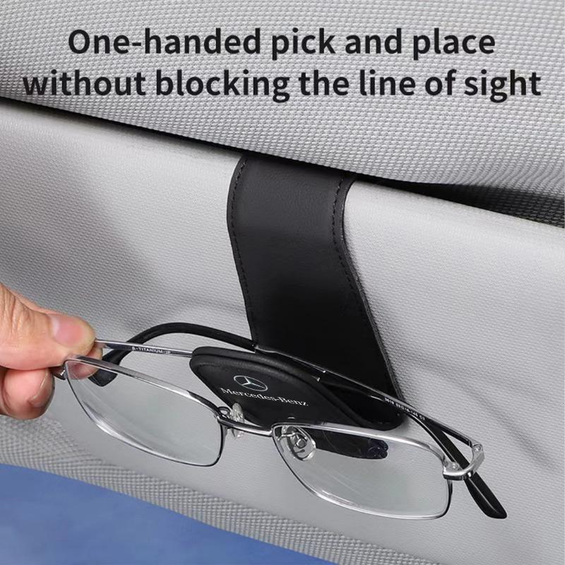 Car Eyeglass Holder Glasses Storage Clip For Mercedes Benz AMG GLE GLC W205 W206 W203 W204 W210 W212 Auto Sunglasses Accessorie