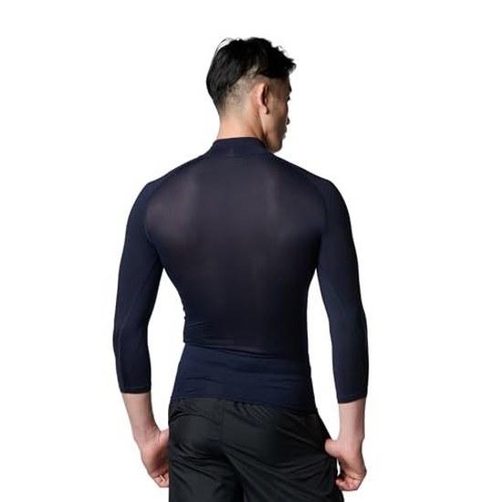 Baseball Under Armour undershirt adult 7 8 sleeve high neck fit HEATGEAR (for midsummer) compression 3 4 mock UPF40 moisture-wicking antibacterial