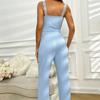 Women's Homewear Lace Camisole Trousers Set of Comfortable Stretch Home Leisure Can Be Worn Outside Pajamas