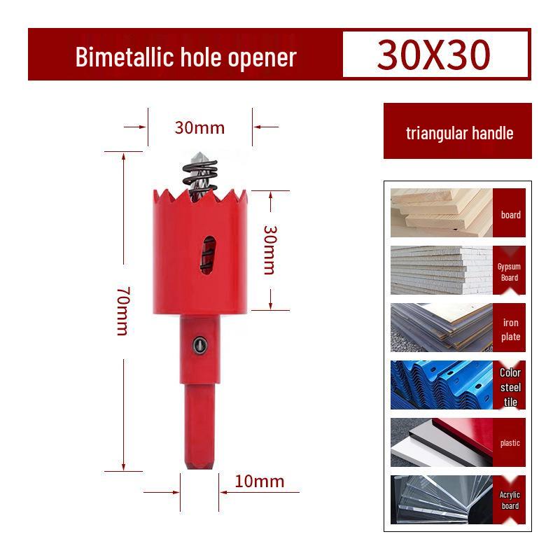 Bimetall-Lochsägebohrer für Holz, Gipskarton, PVC und Eisen
