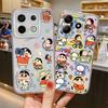 Colorful Crayon Shin Chan Soft Phone Cover Case for Xiaomi Redmi Note 14 Pro Plus Note 13 9 10 10S 12 14C 11 11S 13C A4 12S