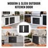 VEVOR BBQ Access Door, 788x610 Mm Double Outdoor Kitchen Door, Cold Plate Flush Mount Door, Wall Vertical Door with Handles, for BBQ Island