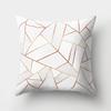 Nordic Marble Car Waist Pillow Sofa Pillow Case Velvet Cloth Printing Creative Home Office Pillow