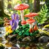 New Arrival Woodland Mushrooms Plant Building Blocks Set 806 Pieces Adult Assembly Creative Display Model Holiday Birthday Gifts