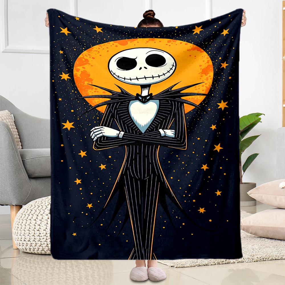 Christmas Nightmare Blanket Warmthful Decor Suitable for Picnics Chair Office for All Occasions Stylish Decor Ideal Gift For Birthday Valentine'S Day