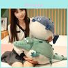 Cute Alligator Plush Toy Soft Korean Velvet Stuffed Animal With Pp Cotton For Kids Gift