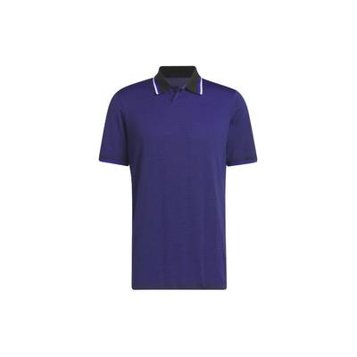 Primeknit Short Sleeve Polo Shirt Men Polo Shirts Black Clear-Blue HS7589