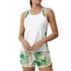 Womens Two Piece Tankini Swimsuits 2026 Tummy Control Athletic Tank Top with Printed Swim Shorts Pockets S 6XL