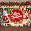 Christmas Banner Star Decoration Xmas Banner Christmas Wall Decor Golden Ornament Merry Christmas Banner For Photo Background