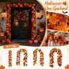Artificial Maple Leaf Garland 175cm Long Faux Leaf Vine Decorative Garland for Seasonal Home Decor Indoor Outdoor Use