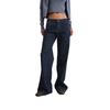GREEN BELT Mid-Low Waist Washed Straight-Leg Jeans for Women