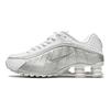 Nike Shox R4 'Beyaz Metalik' Kadın Spor Ayakkabıları AR3565-101