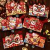 Cartoon Chinese  Year Folding Red Envelopes Horse Year Lucky Money Pockets Chinese Traditional Lucky Red Bags Kids Gifts
