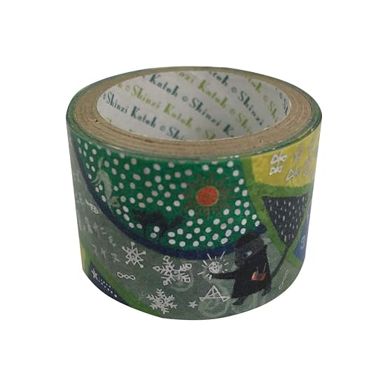 Seal-do Made in Japan Foil-Stamped Kenji Miyazawa Ame ni mo Makezu Kirapika Masking Tape, 27mm wid B08R5HDFKR
