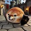 Novelty Home Decor 35/45CM What The Dog Doing Plush Toy, Funny Shiba Plushie, Detachable Comfortable Stuffed Doll Knife Shield Doll, Soft Pillow,