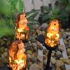 Solar Garden Led Hedgehog Figurine Lamp With Waterproof For Landscape Decoration