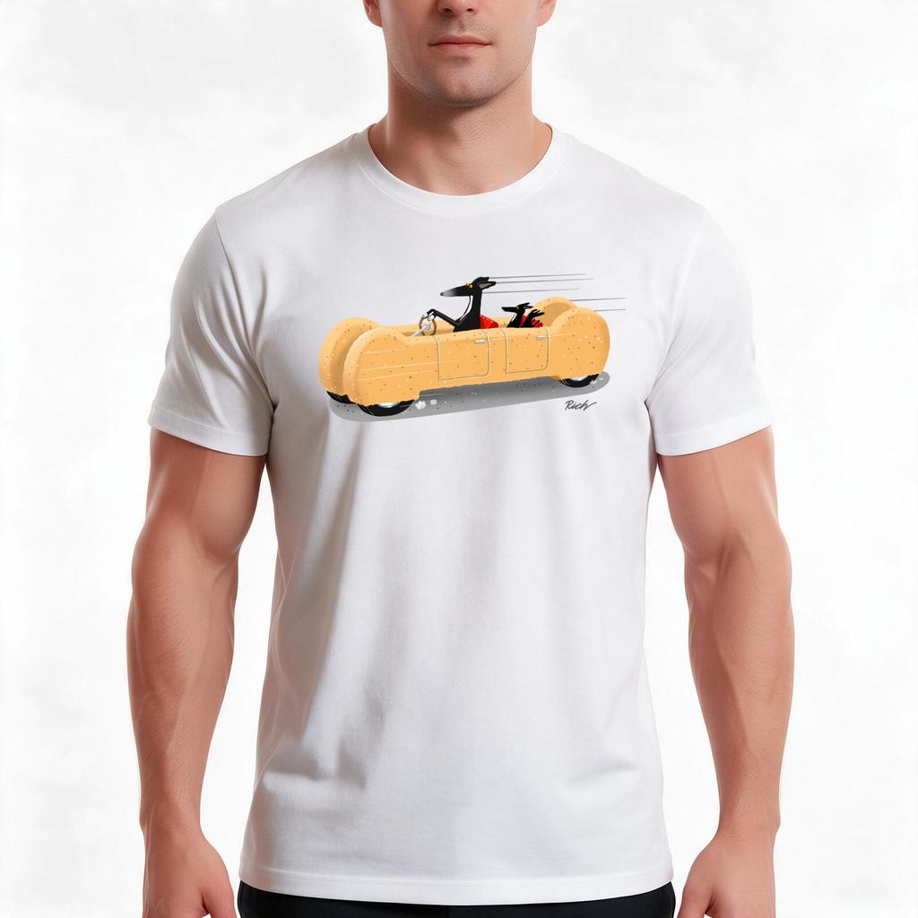 The Biscuitmobile Tshirt Summer Casual Cotton Tee Oversized Streetwear Tops Vintage Graphic Print Loose Fit Short Sleeve
