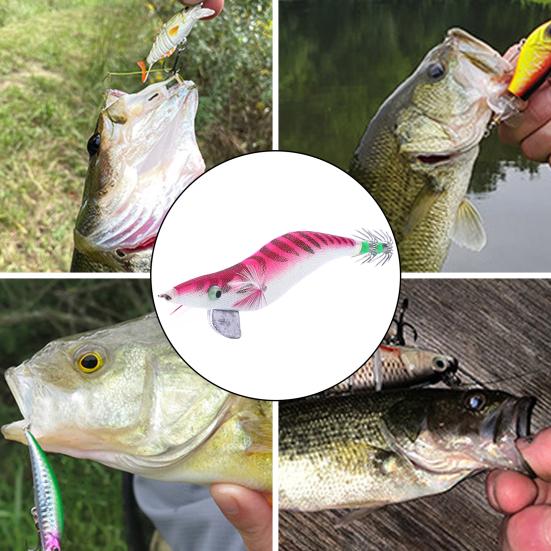 13.5CM/19.8G Luminous Fishing Shrimp Lure with Sharp Squid Hook Glow In The Dark Realistic Colorful Artificial Shrimp Hard Bait Fishing Accessories