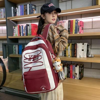 School Bag New High-value Tooling Style Niche Design Backpack Men and Women Lightweight Travel Large-capacity Backpack