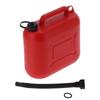 Jerry Can ABS Plastic Portable Gas Canister Military Style Oil Tank Industrial Supply 10L Red