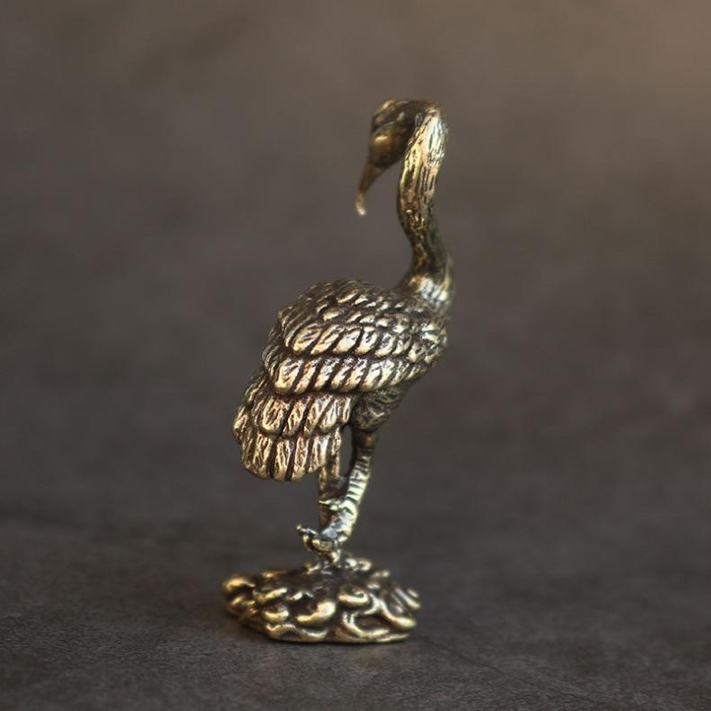 Figurine Macara din alama Miniaturi Ornamente de birou Decoratiuni camera de zi Artizanat Accesorii Statuie animal mic