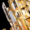 Postmodern Golden Crystal Chandelier Lighting Stainless Steel Lustre Pandent Lamp For Villa Dining Living Bedroom Deco Hanging