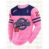 Men'S California NO.23 Graphic T-shirt Casual Pullover Autumn Outdoor Activities Women's Long Sleeve T-shirt Tops
