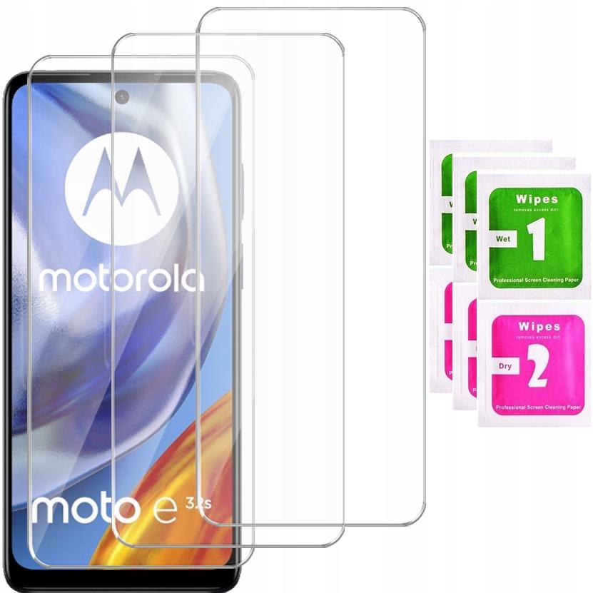 3x TEMPERED GLASS for MOTOROLA MOTO E32s GLASS 9H | 3-PACK