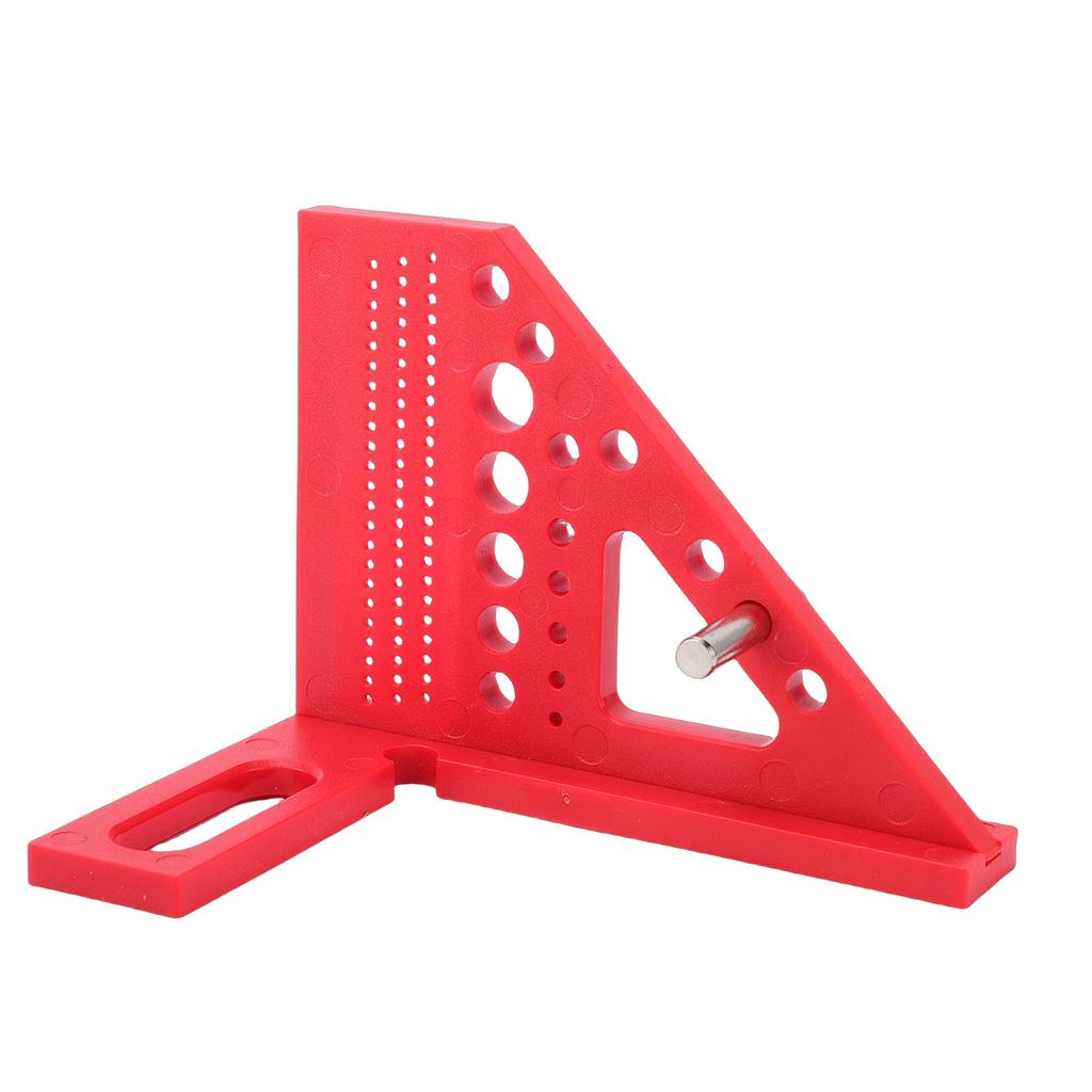 Multi Angle Measuring Ruler Multi Functional Carpenter Square Hole Scribing Ruler for Woodworking Construction