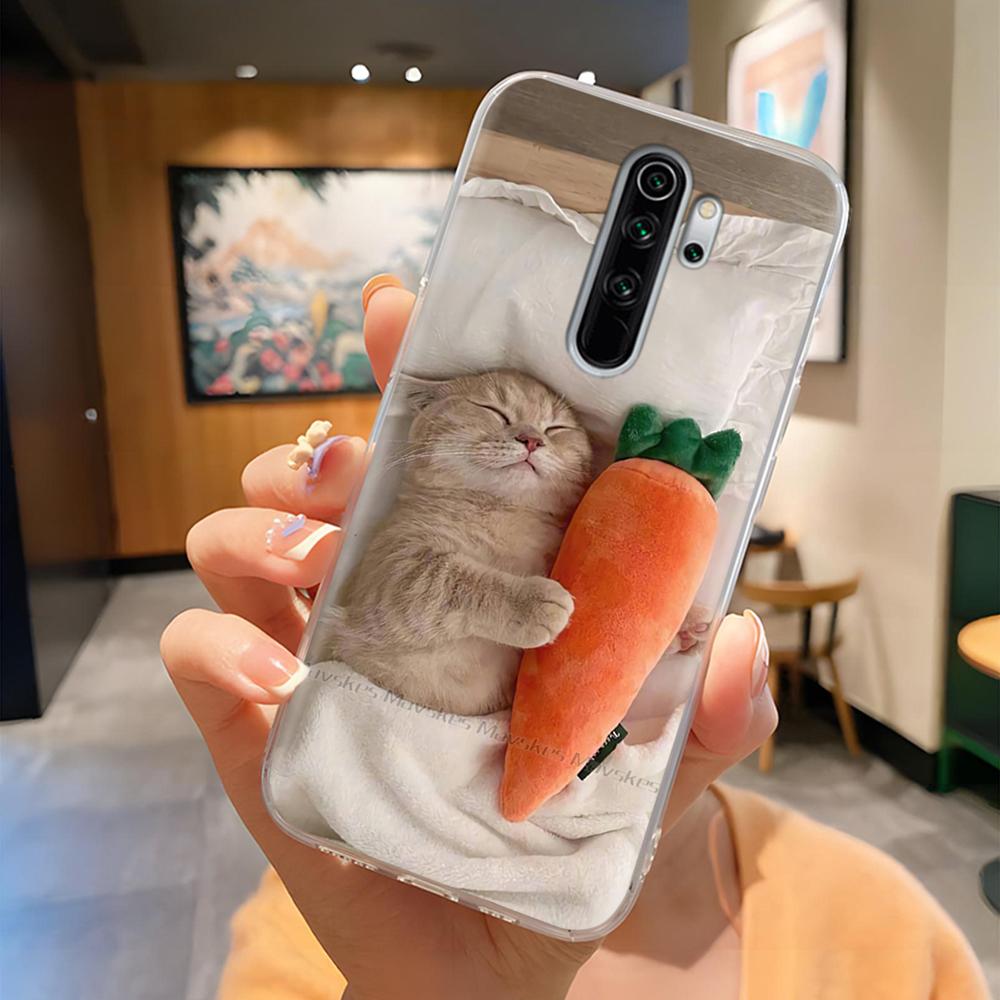 TPU Phone Cases For Redmi Note 8 Pro Case Clear Lovely Flowers Lightweight Cover For Xiaomi Redmi Note8 Pro Phone Housing Fundas