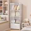 Simple Multi-layer Floor-standing Bookshelf: Narrow Corner Storage Rack for Living Room